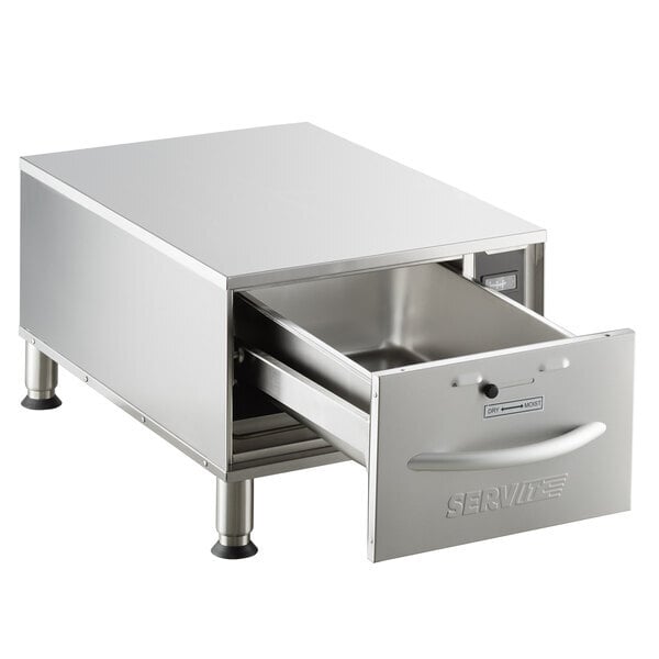 Scratch and Dent ServIt WDNFS-1 Single Narrow Freestanding Drawer Warmer - 450W, 120V
