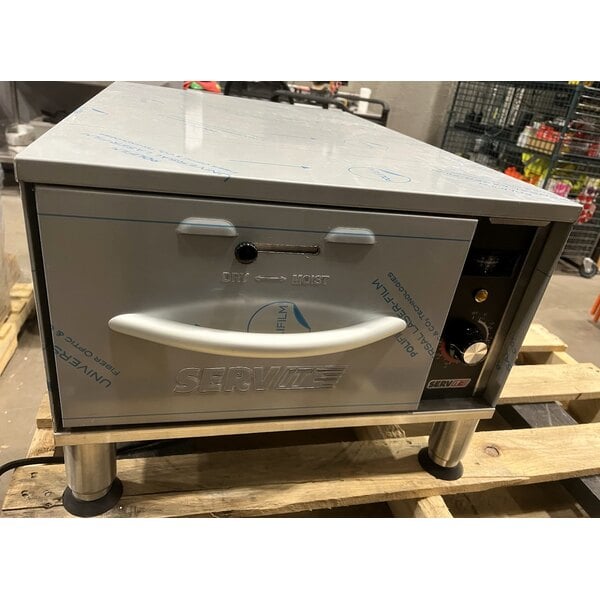 Scratch and Dent ServIt WDNFS-1 Single Narrow Freestanding Drawer Warmer - 450W, 120V