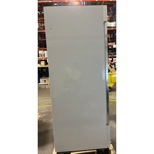 Scratch and Dent Avantco GDC-49-HC 53" White Customizable Swing Glass Door Merchandiser Refrigerator with LED Lighting