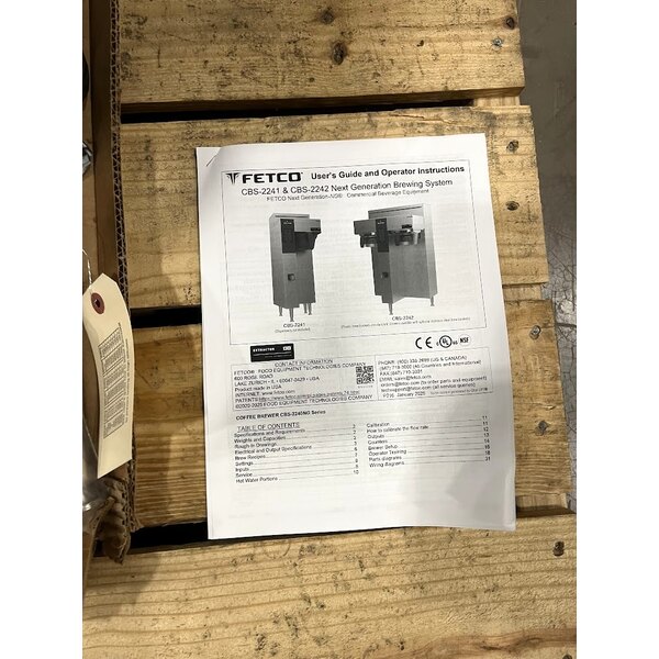 Scratch and Dent Fetco CBS-2241 NG Series Single Automatic Digital Coffee Brewer with Plastic Brew Basket - 120V, 2300W