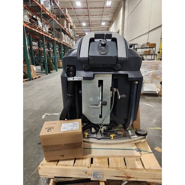 Scratch and Dent Advance SC901 28D 56115535 28" Cordless Walk Behind Floor Scrubber with 242 Ah Wet Batteries, Charger, and Pad Holders - 30 Gallon, 36V, 250 RPM