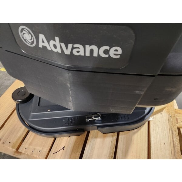 Scratch and Dent Advance SC901 28D 56115535 28" Cordless Walk Behind Floor Scrubber with 242 Ah Wet Batteries, Charger, and Pad Holders - 30 Gallon, 36V, 250 RPM
