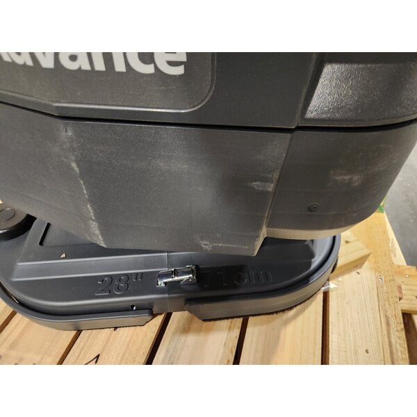 Scratch and Dent Advance SC901 28D 56115535 28" Cordless Walk Behind Floor Scrubber with 242 Ah Wet Batteries, Charger, and Pad Holders - 30 Gallon, 36V, 250 RPM