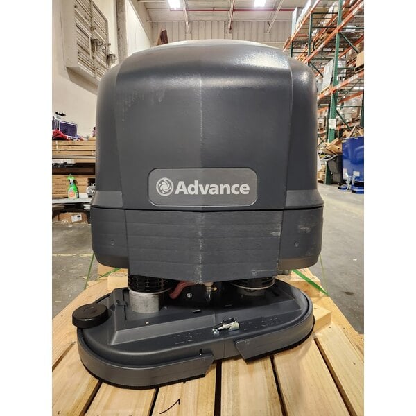 Scratch and Dent Advance SC901 28D 56115535 28" Cordless Walk Behind Floor Scrubber with 242 Ah Wet Batteries, Charger, and Pad Holders - 30 Gallon, 36V, 250 RPM