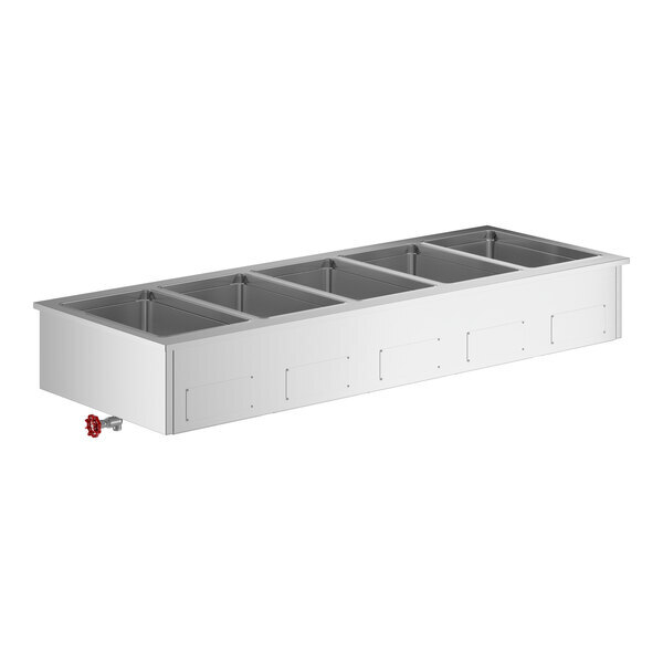 Scratch and Dent ServIt SDW-5H Five Pan Full Size Insulated Drop-In Hot Food Well - 208/240V