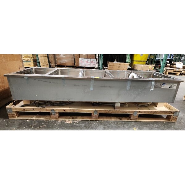 Scratch and Dent ServIt SDW-5H Five Pan Full Size Insulated Drop-In Hot Food Well - 208/240V