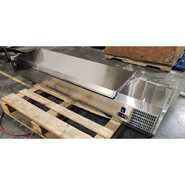 Scratch and Dent Arctic Air ACP63 63" Refrigerated Countertop Condiment Prep Station