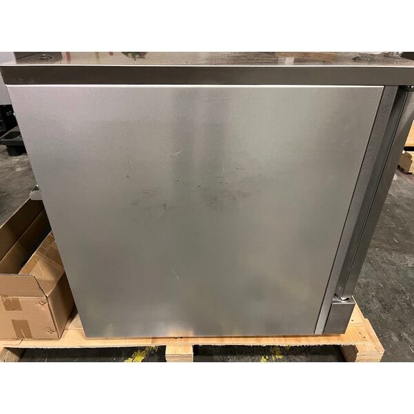 Scratch and Dent Cooking Performance Group FGC-100-N Single Deck Standard Depth Full Size Natural Gas Convection Oven with Legs - 54,000 BTU