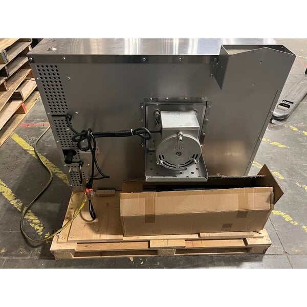 Scratch and Dent Cooking Performance Group FGC-100-N Single Deck Standard Depth Full Size Natural Gas Convection Oven with Legs - 54,000 BTU