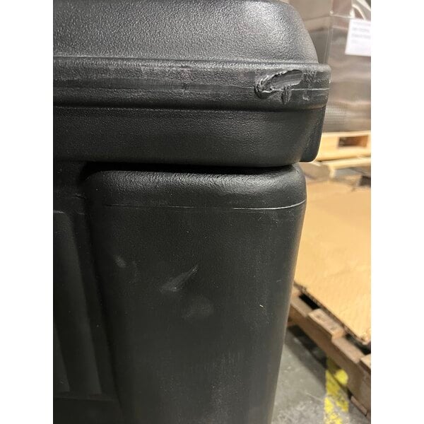 Scratch and Dent Cambro ICS100L4S110 SlidingLid™ Black Mobile Ice Bin - 100 lb. Capacity