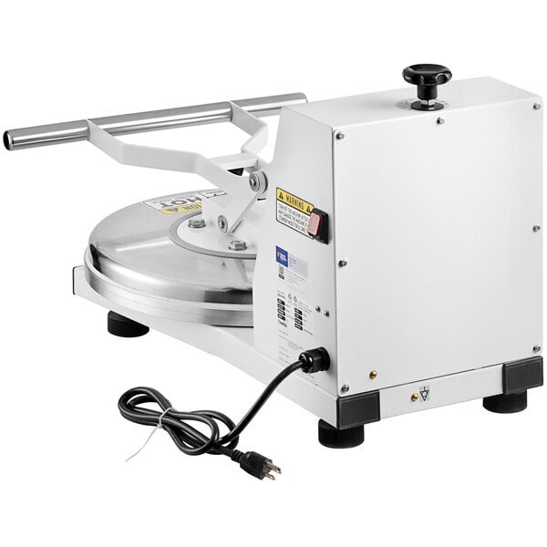 Scratch and Dent Estella DPC18T 18" Dual-Heat Manual Clamshell Pizza / Tortilla Dough Press - 240V, 3300W