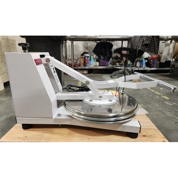 Scratch and Dent Estella DPC18T 18" Dual-Heat Manual Clamshell Pizza / Tortilla Dough Press - 240V, 3300W