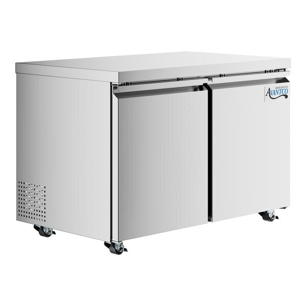 Scratch and Dent Avantco SS-UC-48F-HC 48" Stainless Steel ADA Height Undercounter Freezer