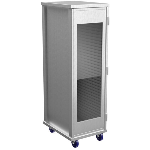 Scratch and Dent Winholt EC1840-C/LD 40 Pan End Load Enclosed Bun / Sheet Pan Rack with Clear Acrylic Door - Assembled