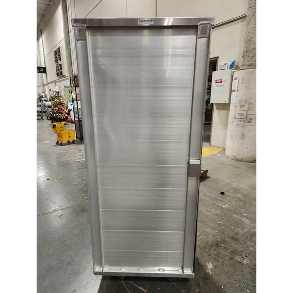 Scratch and Dent Winholt EC1840-C/LD 40 Pan End Load Enclosed Bun / Sheet Pan Rack with Clear Acrylic Door - Assembled