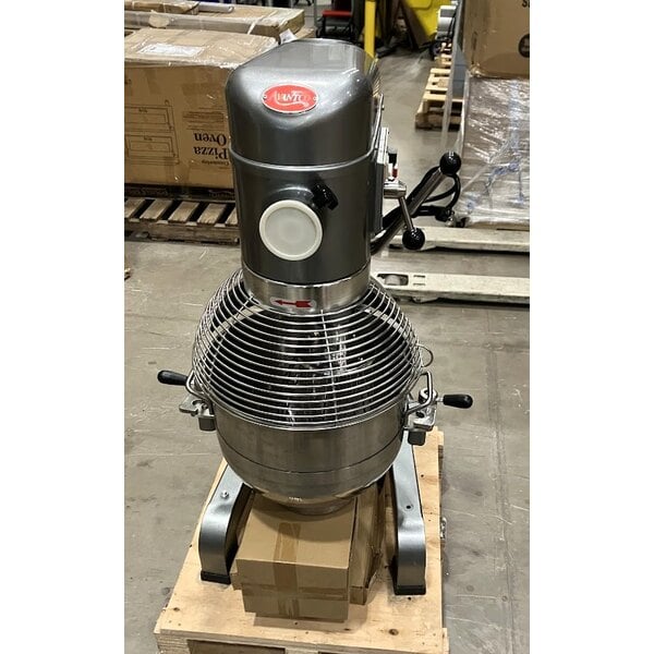 Scratch and Dent Avantco MX30H 30 Qt. Planetary Floor Mixer with Guard & Standard Accessories - 120V, 1 3/4 hp