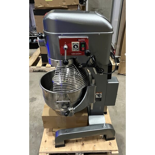 Scratch and Dent Avantco MX30H 30 Qt. Planetary Floor Mixer with Guard & Standard Accessories - 120V, 1 3/4 hp