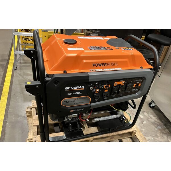 Scratch and Dent Generac GP15500EFI Portable Generator with EFI Engine 7705 - 15,500 / 19,300W, 120/240V