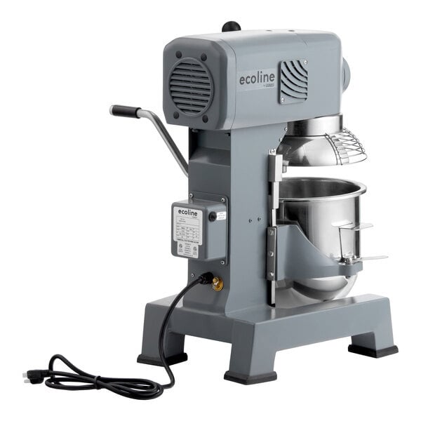 Scratch and Dent Ecoline by Hobart EMM10-1STD 10 Qt. Planetary Stand Mixer with Guard & Standard Accessories - 120V, 3/4 hp