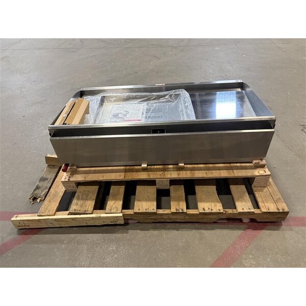 Scratch and Dent Cooking Performance Group GTU-CPG-48-N Ultra Series 48" Chrome Plated Natural Gas 4-Burner Countertop Griddle - 120,000 BTU