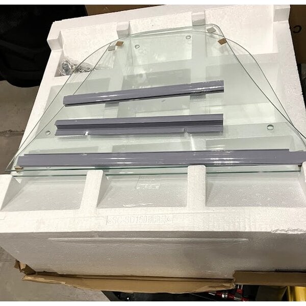 Scratch and Dent Avantco ADC-GEL-4C 26" Customizable Four Pan Gelato Dipping Cabinet with Curved Sneeze Guard and Pans