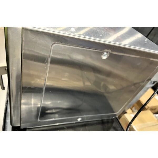 Scratch and Dent Solwave Ameri-Series Medium-Duty Stainless Steel Commercial Microwave with Push Button Controls - 208/240V, 2,100W