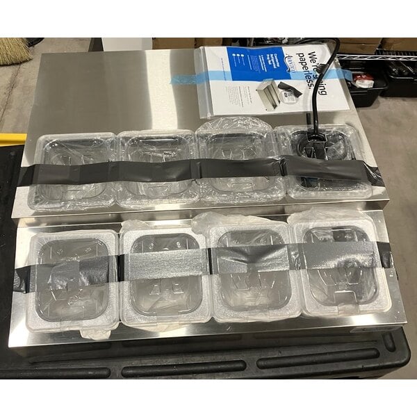 Scratch and Dent Avantco CPT-28-HC 28" Countertop Refrigerated Prep Rail