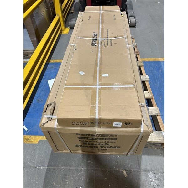 Scratch and Dent ServIt Five Pan Sealed Well Electric Steam Table with Fully Enclosed Base - 208/240V, 3,750W