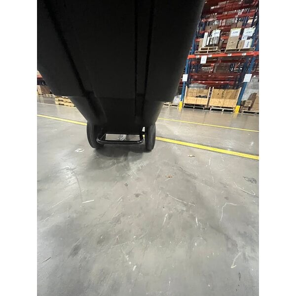 Scratch and Dent Lavex 0.5 Cubic Yard Black Tilt Truck / Trash Cart (300 lb. Capacity)
