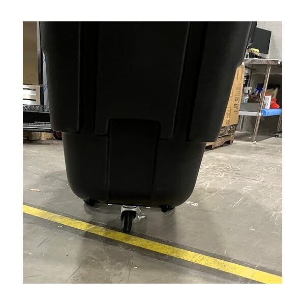 Scratch and Dent Lavex 0.5 Cubic Yard Black Tilt Truck / Trash Cart (300 lb. Capacity)