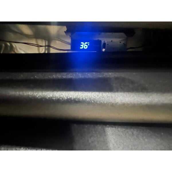 Scratch and Dent True GDM-49-HC~TSL01 54 1/4" Black Refrigerated Glass Door Merchandiser with LED Lighting