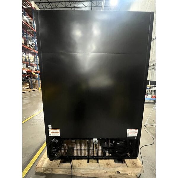 Scratch and Dent True GDM-49-HC~TSL01 54 1/4" Black Refrigerated Glass Door Merchandiser with LED Lighting