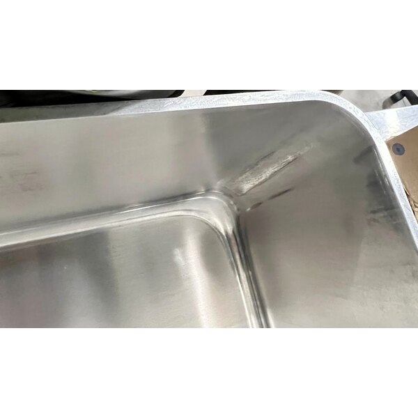 Scratch and Dent Vollrath 68391 Wear-Ever 42 Qt. Aluminum Roasting Pan with Handles - 20 7/8" x 17 3/8" x 7"