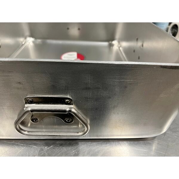 Scratch and Dent Vollrath 68391 Wear-Ever 42 Qt. Aluminum Roasting Pan with Handles - 20 7/8" x 17 3/8" x 7"