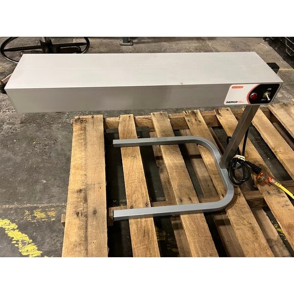 Scratch and Dent Nemco 6152-24 24" Portable Infrared French Fry Warmer / Dump Station - 120V, 500W