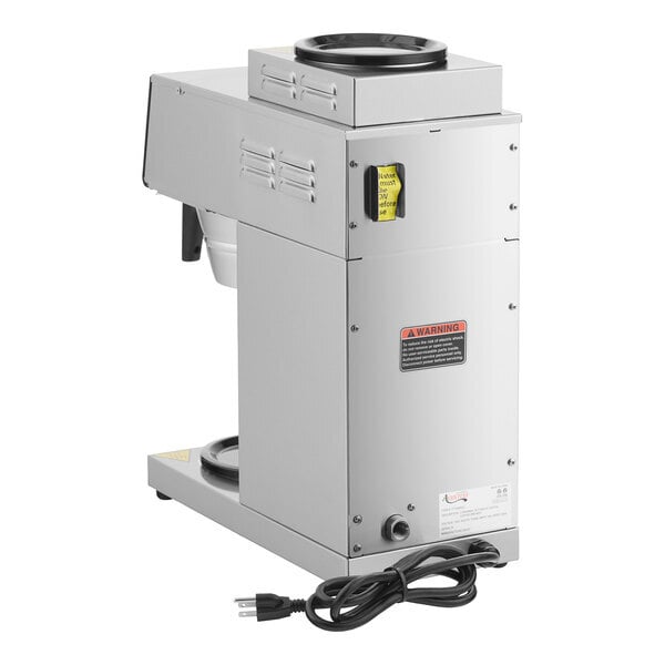 Scratch and Dent Avantco CMAD2 Digital Automatic Coffee Maker with 1 Upper and 1 Lower Decanter