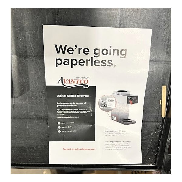 Scratch and Dent Avantco CMAD2 Digital Automatic Coffee Maker with 1 Upper and 1 Lower Decanter