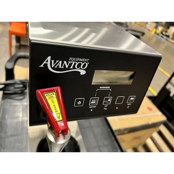 Scratch and Dent Avantco CMAD2 Digital Automatic Coffee Maker with 1 Upper and 1 Lower Decanter