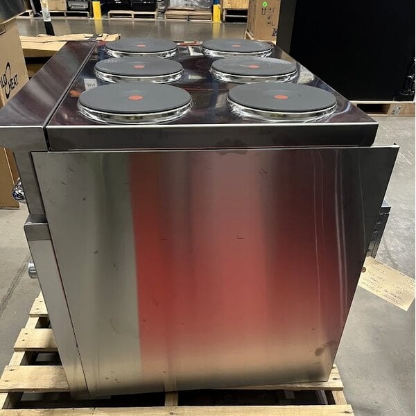 Scratch and Dent Imperial Range Pro Series IR-6-E2403 36" Electric Range with 6 Round Plates and Standard Oven - 240V, 3 Phase