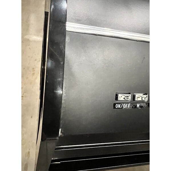 Scratch and Dent Boltic 72" Black Aluminum Air Curtain with Remote Magnetic Door Switch