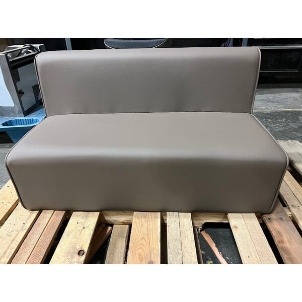 Scratch and Dent Flash Furniture Bright Beginnings 9 3/4" Neutral Vinyl Soft Seating Modular 2-Seat Sofa