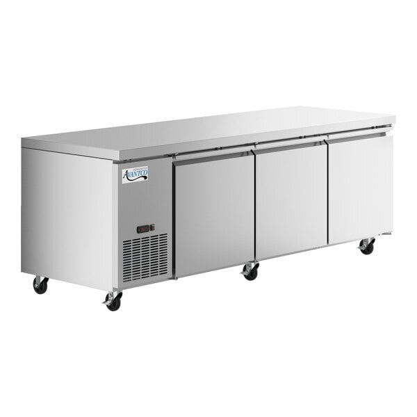 Scratch and Dent Avantco SS-UD-3R 93" Stainless Steel Extra Deep Undercounter Refrigerator