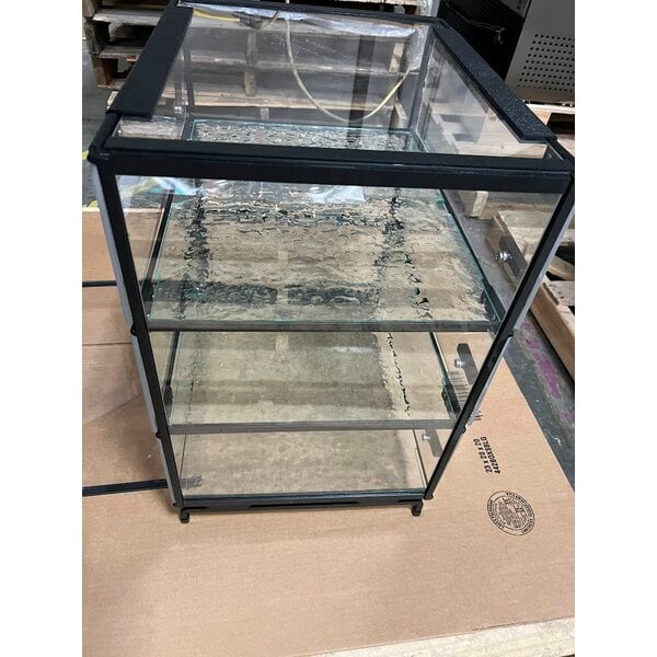 Scratch and Dent Cal-Mil PC300-13 Three Tier Black Pastry Display Case - 16" x 23" x 20"