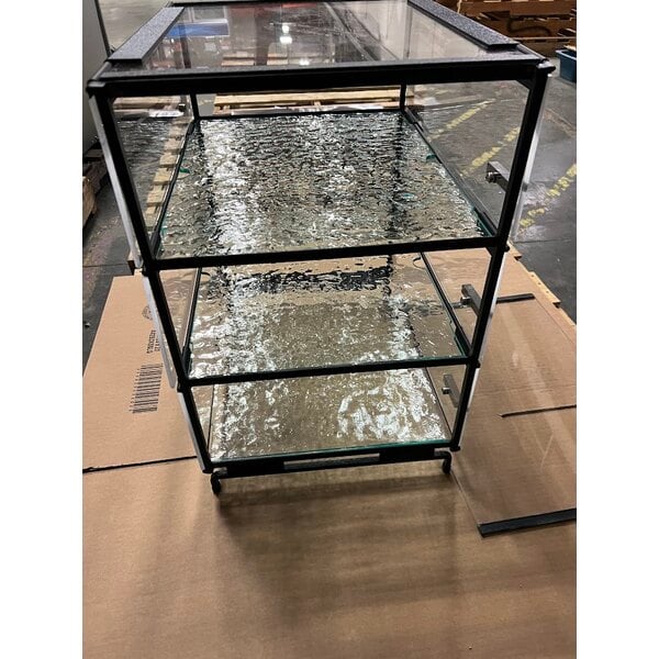 Scratch and Dent Cal-Mil PC300-13 Three Tier Black Pastry Display Case - 16" x 23" x 20"