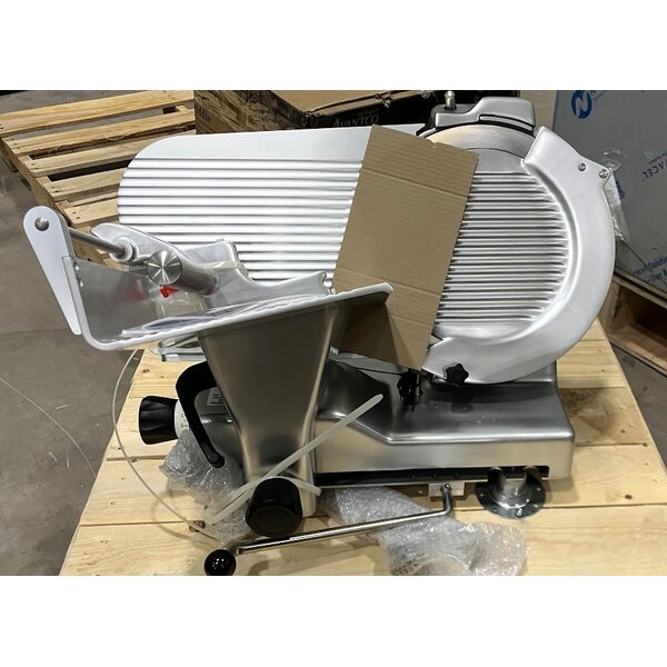 Scratch and Dent Estella SLM13 13" Heavy-Duty Manual Meat Slicer - 1/2 hp