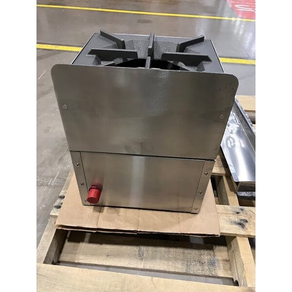 Scratch and Dent Cooking Performance Group SR-CPG-12-NL 12" Step-Up Countertop Range / Hot Plate with 2 High Output Burners - 60,000 BTU