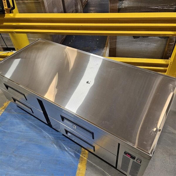 Scratch and Dent Avantco CBE-72-HC 72" 4 Drawer Refrigerated Chef Base