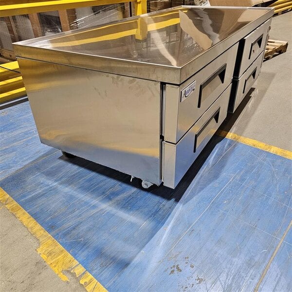 Scratch and Dent Avantco CBE-72-HC 72" 4 Drawer Refrigerated Chef Base
