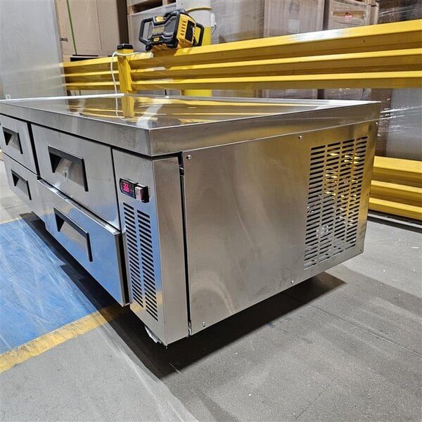 Scratch and Dent Avantco CBE-72-HC 72" 4 Drawer Refrigerated Chef Base
