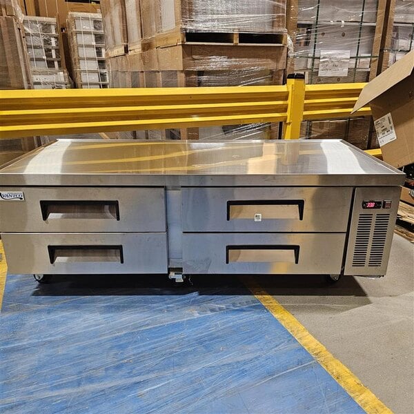 Scratch and Dent Avantco CBE-72-HC 72" 4 Drawer Refrigerated Chef Base